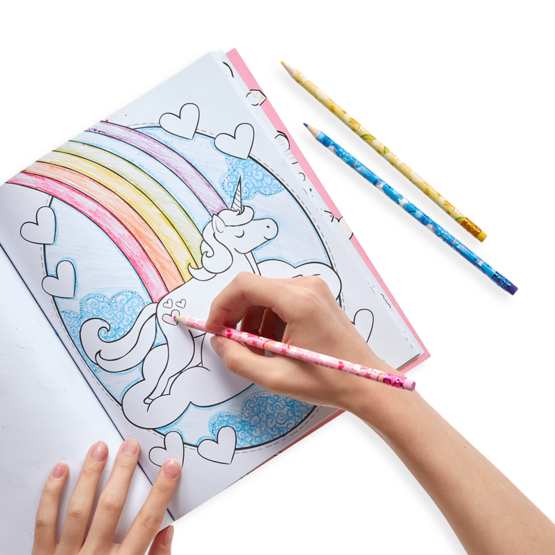 Unique Unicorns Erasable Colored Pencils - Set of 12 - Lavish & Glamourous Designs