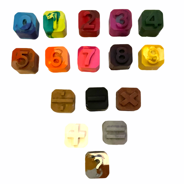 Math & Number Cube Crayon Set - Lavish & Glamourous Designs