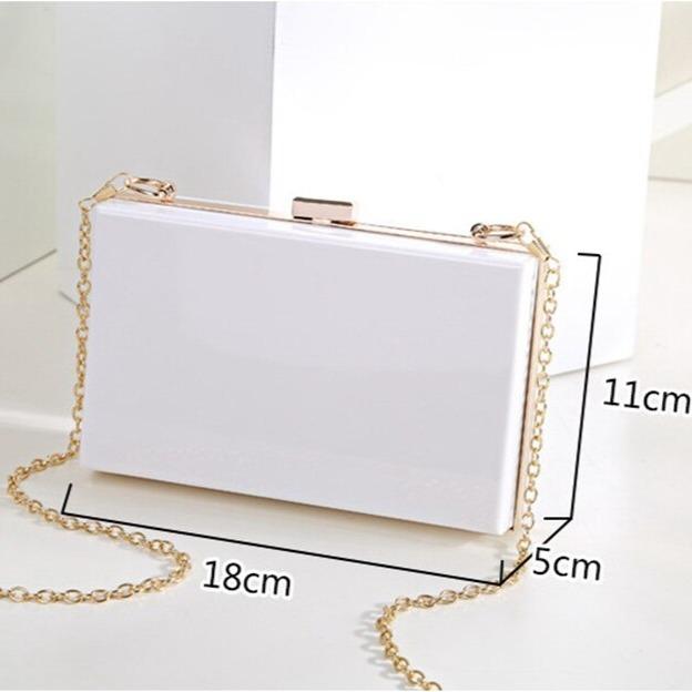 Night Out Clutch- White