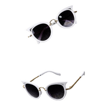 Load image into Gallery viewer, Cat Eye Kids Sunglasses | White
