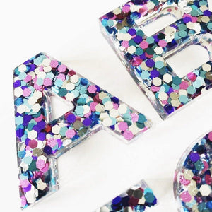 Resin Rainbow Sparkle | Full Set - Lavish & Glamourous Designs