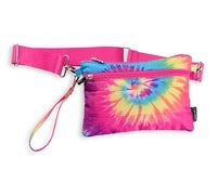 Load image into Gallery viewer, Pink Tie Dye Spiral 2-in-1 Pouch | Belt bag
