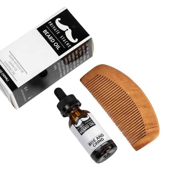 Beard Oil and Comb | Rise & Grind
