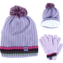 Load image into Gallery viewer, Play All Day Hat &amp; Gloves Set | Lavender - Lavish &amp; Glamourous Designs
