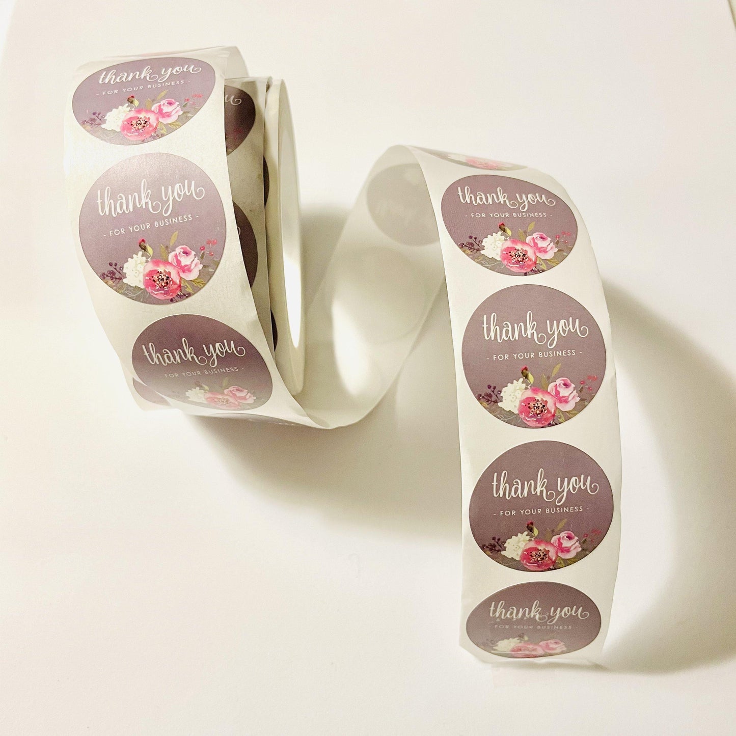 Floral Coloured Thank You Stickers | 50pcs - Lavish & Glamourous Designs