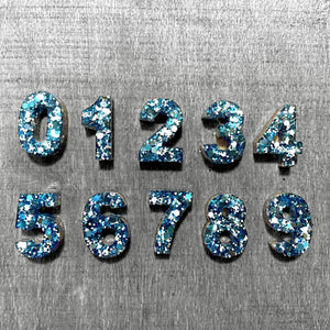 Resin Blue Sparkle | Full Set - Lavish & Glamourous Designs