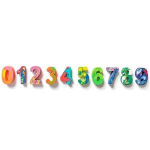 Birthday Number & Shapes Crayon Set - Lavish & Glamourous Designs