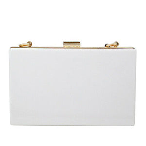 Night Out Clutch- White