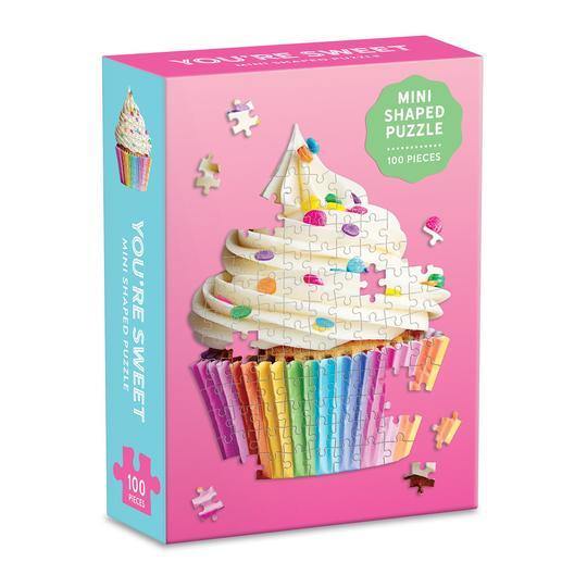You're Sweet Cupcake 100 Piece Mini Shaped Puzzle - Lavish & Glamourous Designs