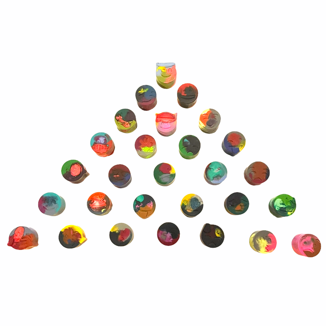 Emoji Circle Crayon Set - Lavish & Glamourous Designs