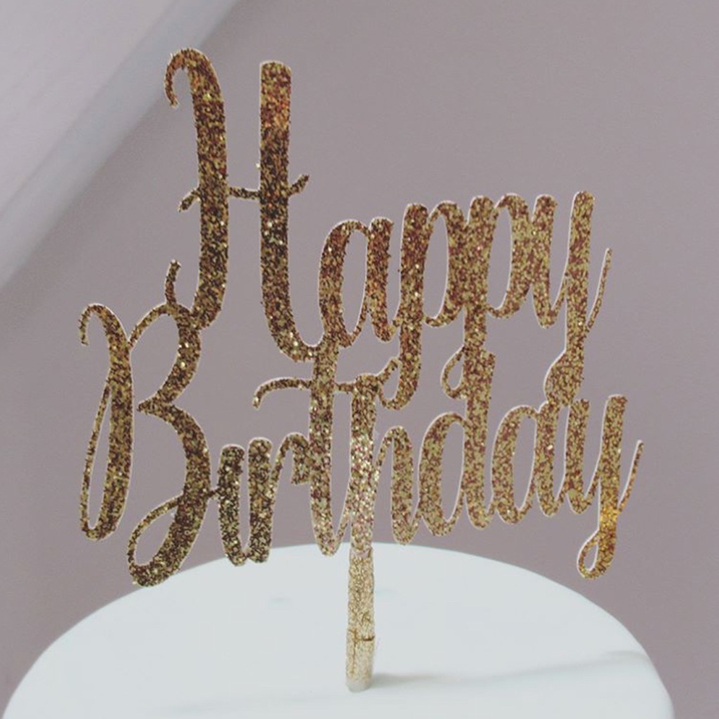 Happy Birthday Cake Topper