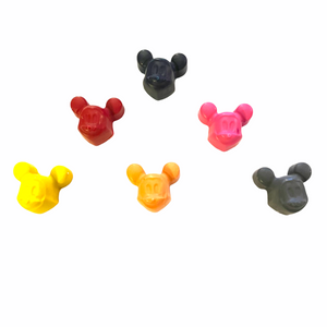 Mickey Head Crayon Set | Solid - Lavish & Glamourous Designs