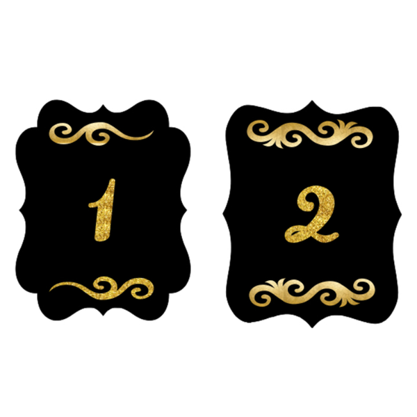 Table Numbers Set: 1-15