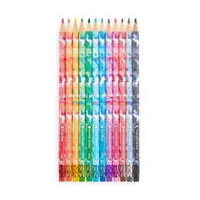 Load image into Gallery viewer, Unique Unicorns Erasable Colored Pencils - Set of 12 - Lavish &amp; Glamourous Designs
