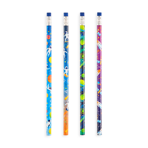 Astronaut Graphite Pencils - Set of 12 - Lavish & Glamourous Designs