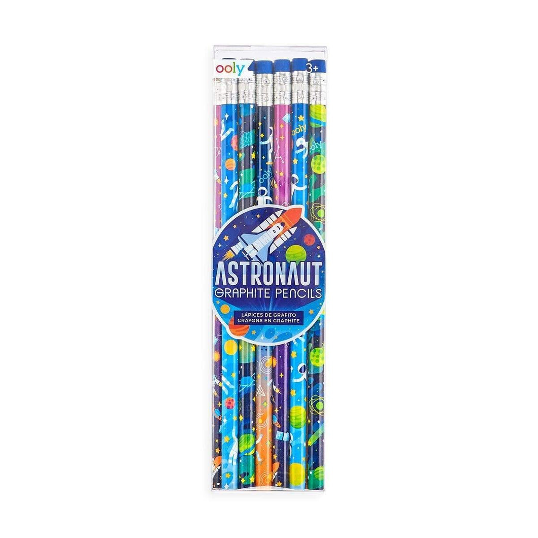 Astronaut Graphite Pencils - Set of 12 - Lavish & Glamourous Designs