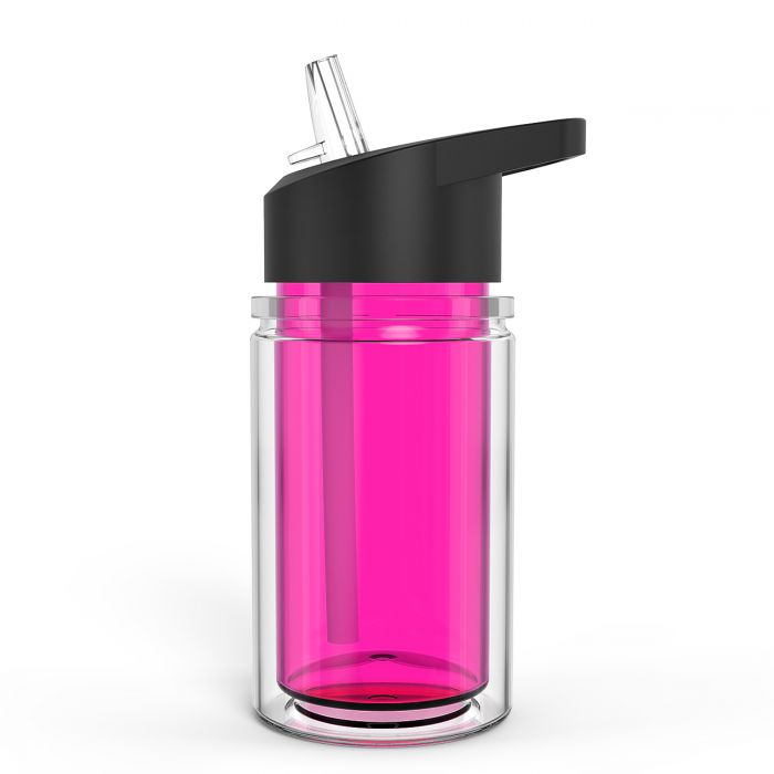 Hot Pink Kids Water Bottle