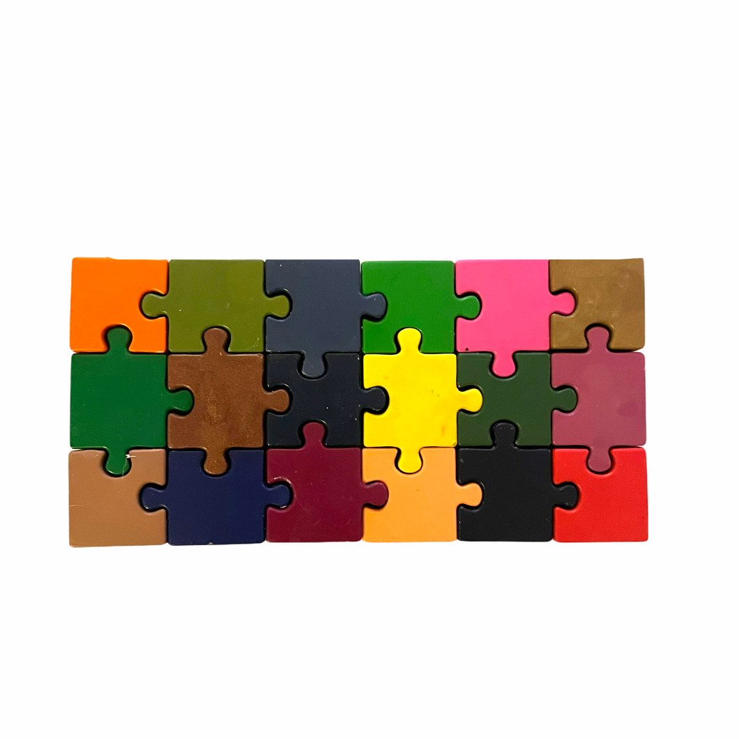 Puzzle Pieces Crayon Set - Lavish & Glamourous Designs