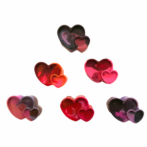 Double Heart Crayon Set - Lavish & Glamourous Designs