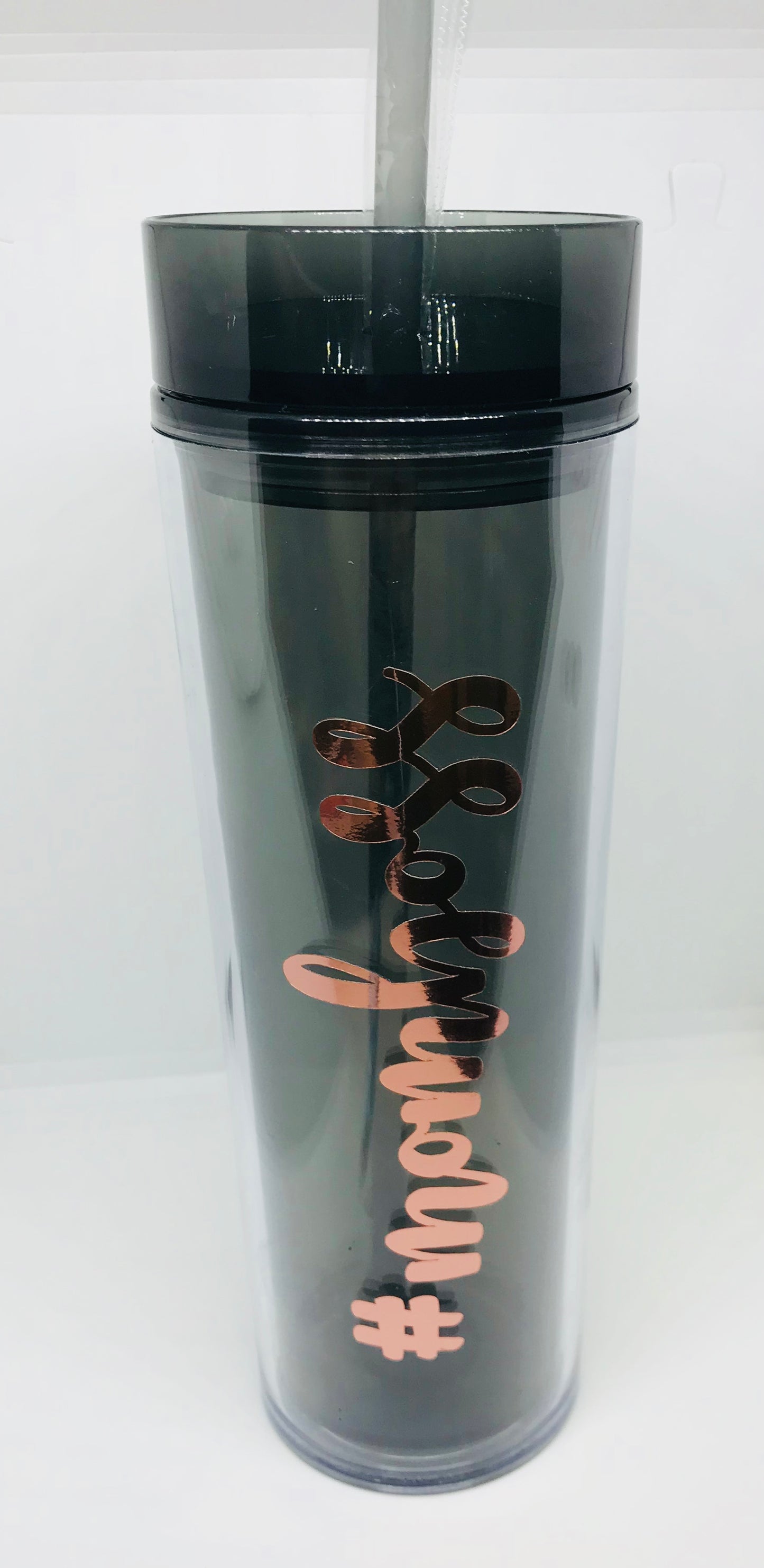 Smokey Tumbler with Straw