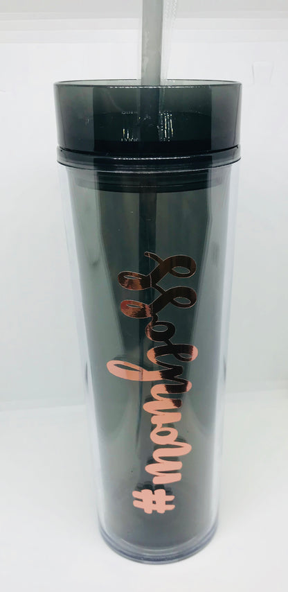 Smokey Tumbler with Straw