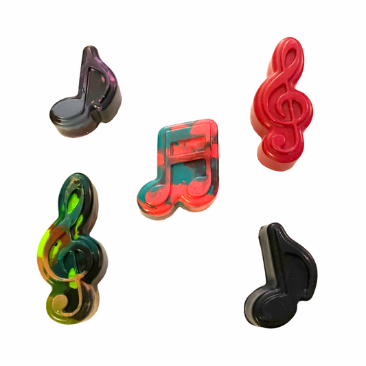 Music Notes Crayon Set - Lavish & Glamourous Designs