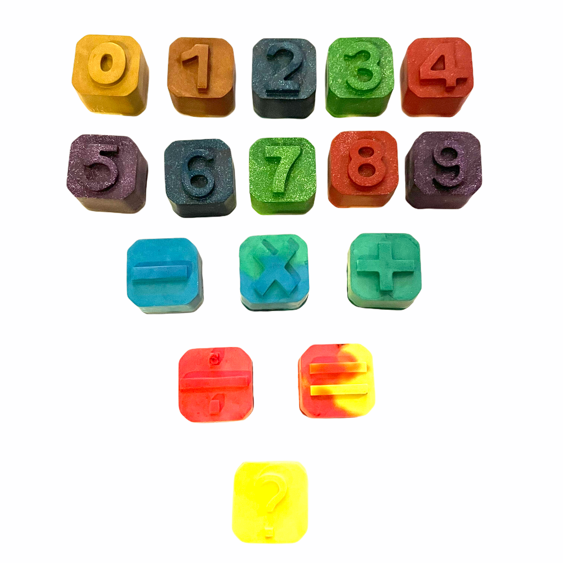 Math & Number Cube Crayon Set - Lavish & Glamourous Designs