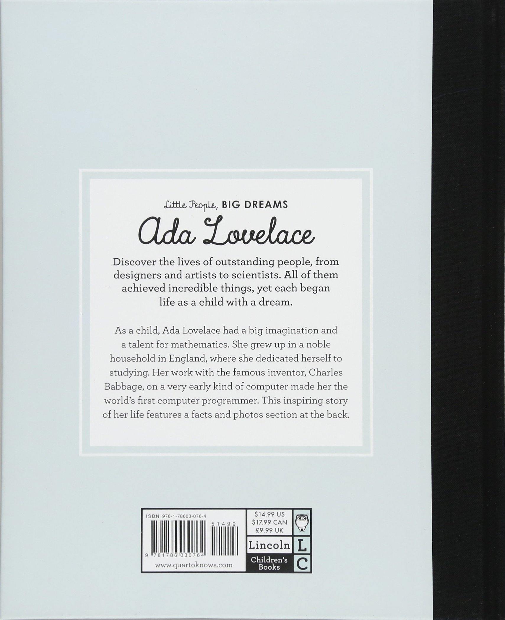 Little People, Big Dreams: Ada Lovelace - Lavish & Glamourous Designs