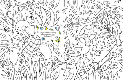 Easter Colouring Book With Rub-Down Transfers - Lavish & Glamourous Designs