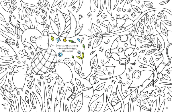 Easter Colouring Book With Rub-Down Transfers - Lavish & Glamourous Designs