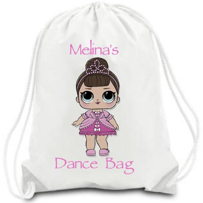 White Drawstring Backpack