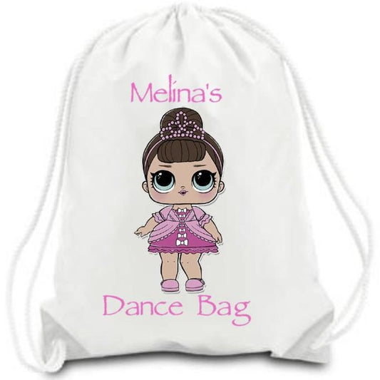 White Drawstring Backpack