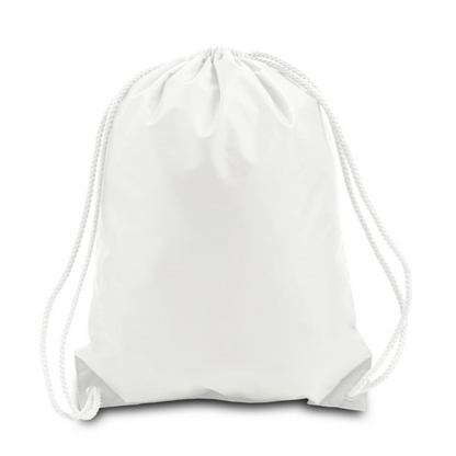 White Drawstring Backpack