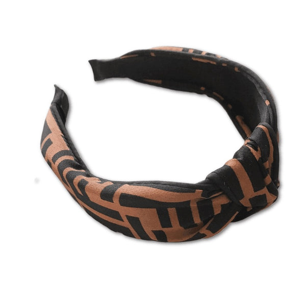 Top Knot Headband | Brown