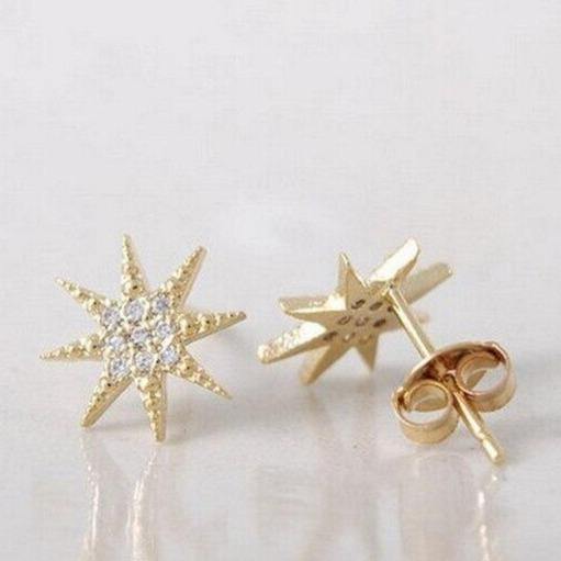 Crystal Starburst Studs - Lavish & Glamourous Designs