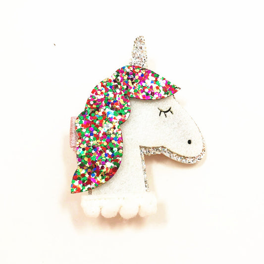 Rainbow Unicorn Hair Clip