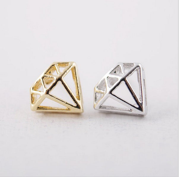 Geometric Diamond Studs