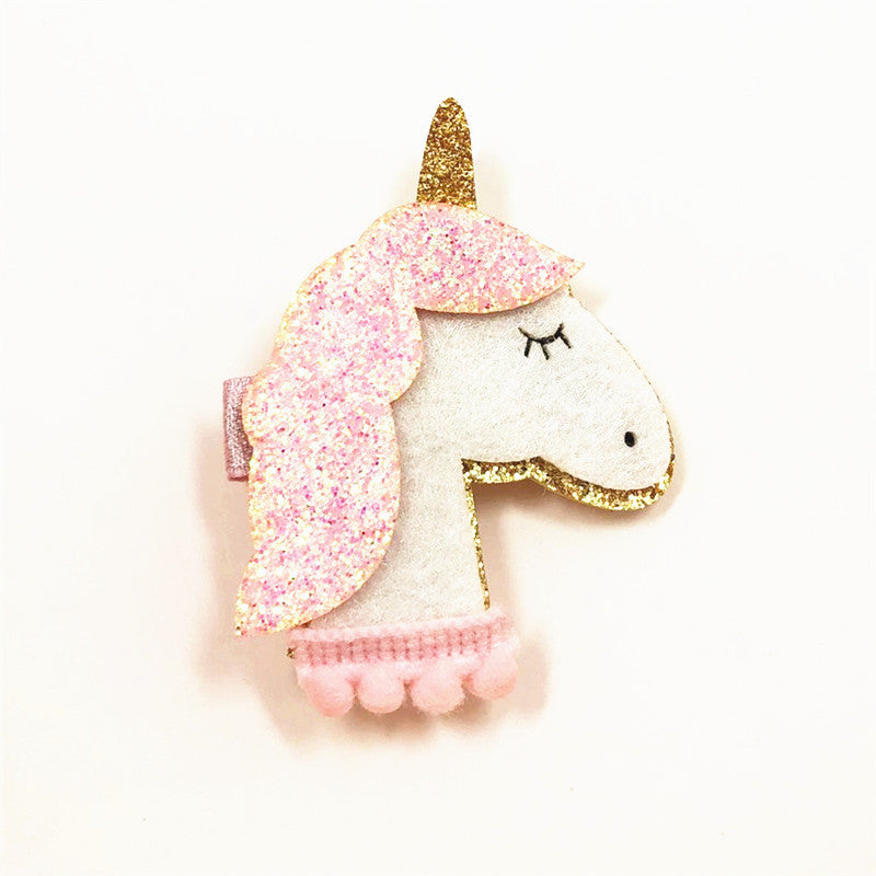 Pink Unicorn Hair Clip