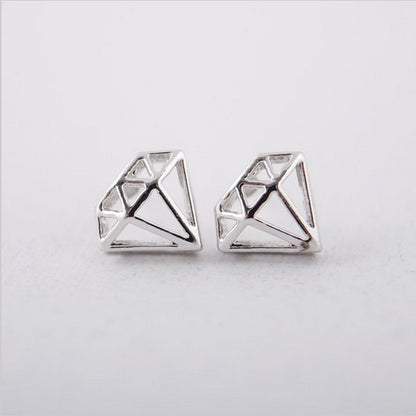 Geometric Diamond Studs