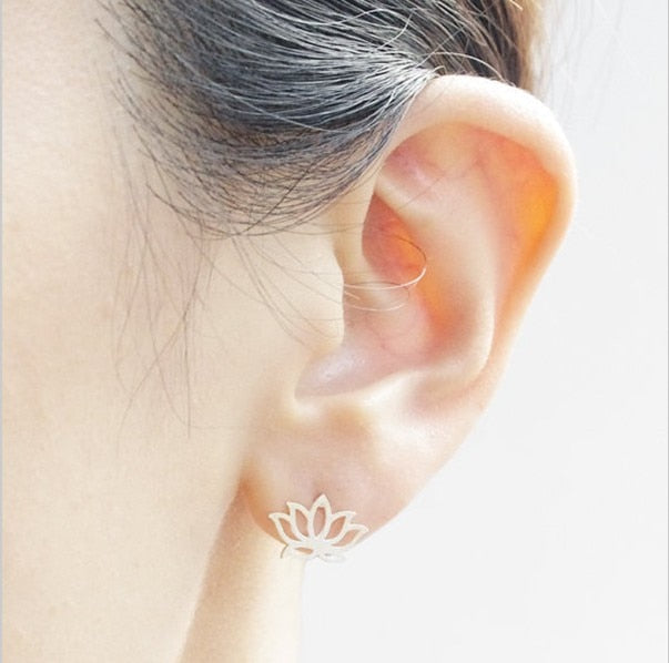 Lotus Flower Studs