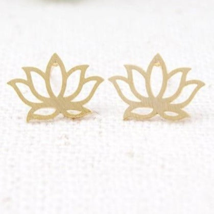 Lotus Flower Studs