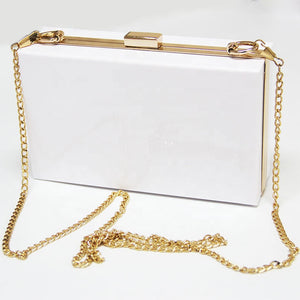 Night Out Clutch- White