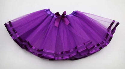 Satin Trim Tutu Skirt