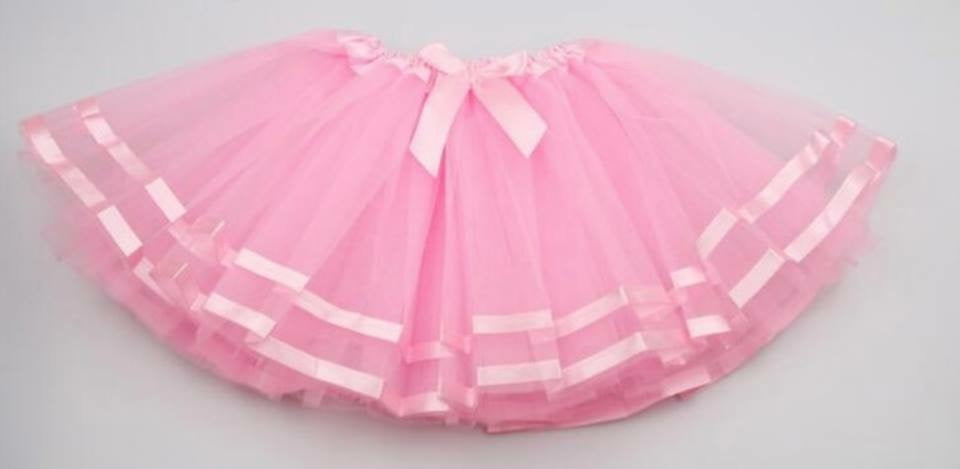 Satin Trim Tutu Skirt