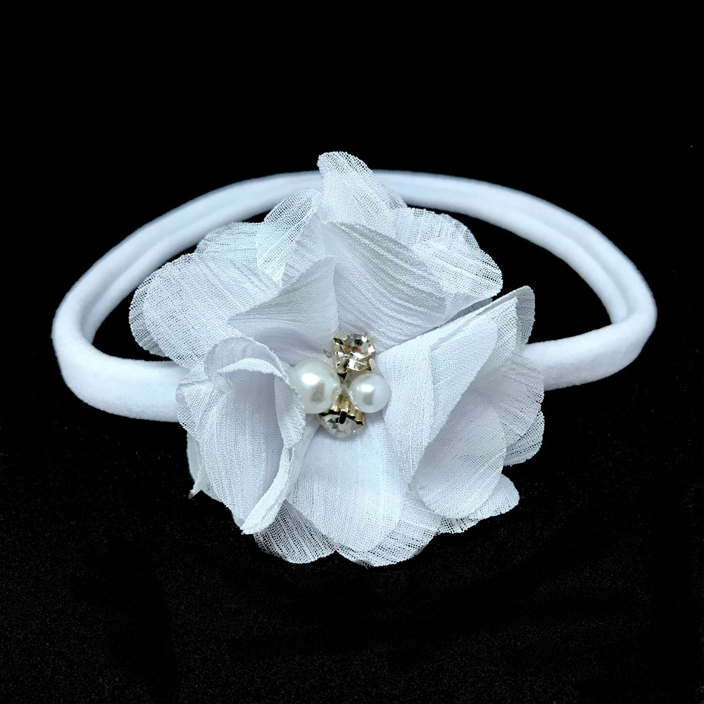 White Flower Headband