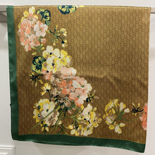 Load image into Gallery viewer, Silk Scarf- Green | Caramel
