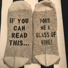 Load image into Gallery viewer, Bring Me Wine Novelty Socks - Lavish &amp; Glamourous Designs
