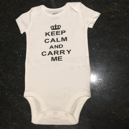 Keep Calm & Carry Me Bodysuit - Lavish & Glamourous Designs