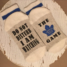 Load image into Gallery viewer, Watching The Hockey Game Novelty Socks - Lavish &amp; Glamourous Designs
