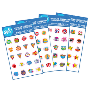 School Calendar and Celebration Sticker Pack - Lavish & Glamourous Designs